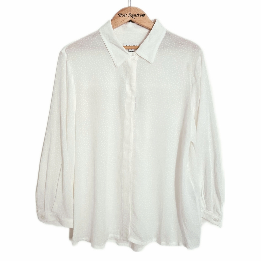Frank & Oak White Button Up Shirt NWT